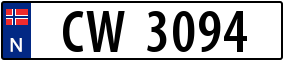 Trailer License Plate